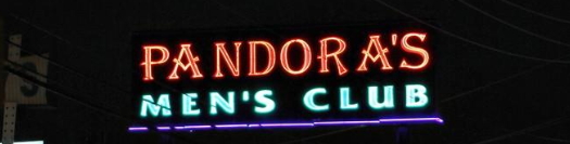 Pandora's Mens Club banner