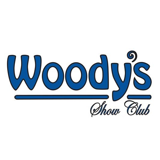 Logo for Woody's Show Club, Cedar Rapids