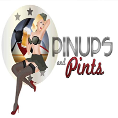 Logo for Pinups and Pints, New Carlisle