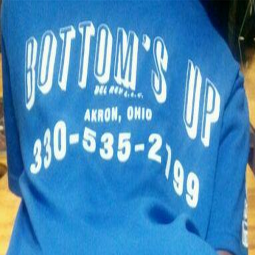 Logo for Bottoms Up Lounge, Akron