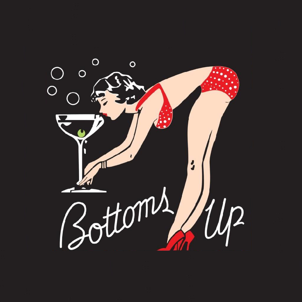Logo for Bottoms Up Bikini Sports Bar