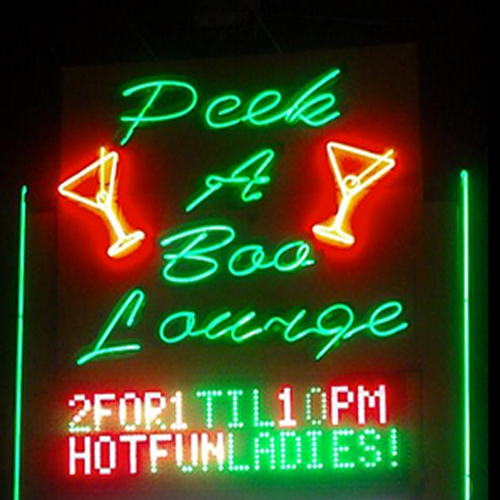 Logo for Peek-A-Boo Lounge, Bradenton