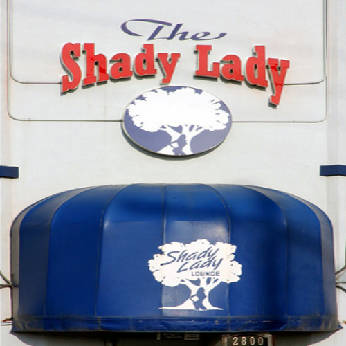 Logo for Shady Lady Lounge, Kansas City