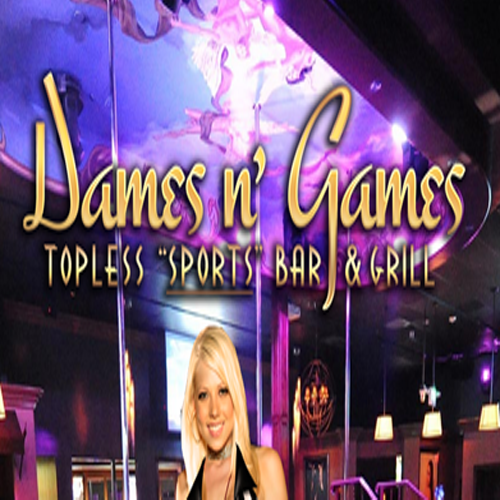 Logo for Dames n'  Games, Los Angeles
