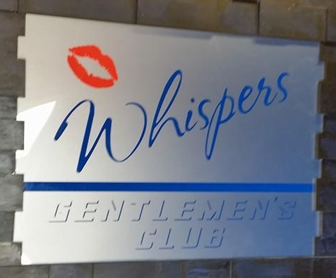 logo for Whispers Gentlemen's Club