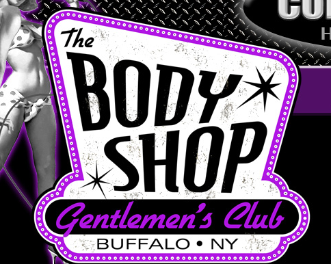 Logo for The Body Shop Gentlemen's Club, Buffalo