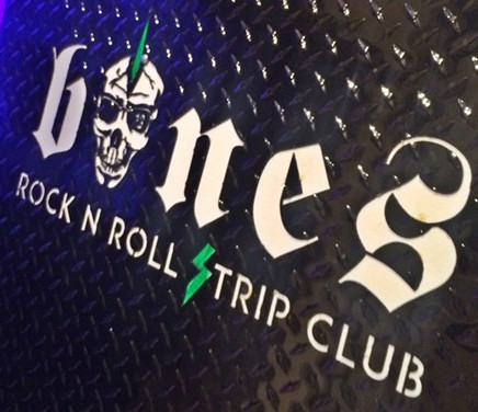 Logo for Bones Rock 'n' Roll Strip Club