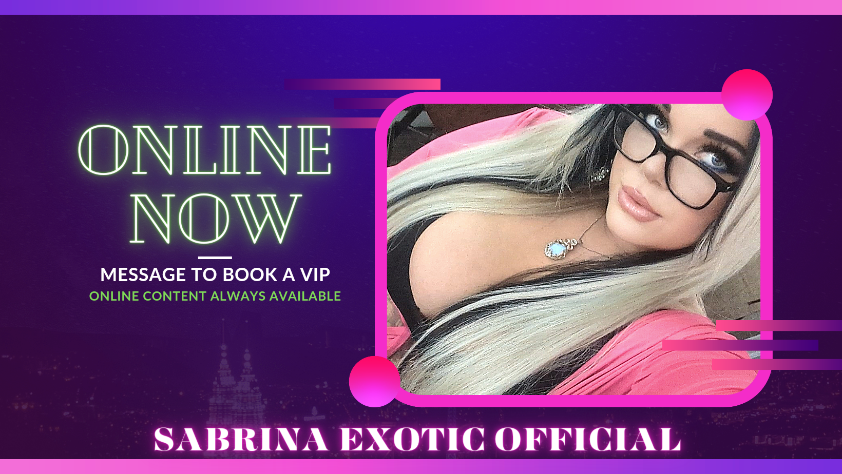 banner for SabrinaExoticOfficial 