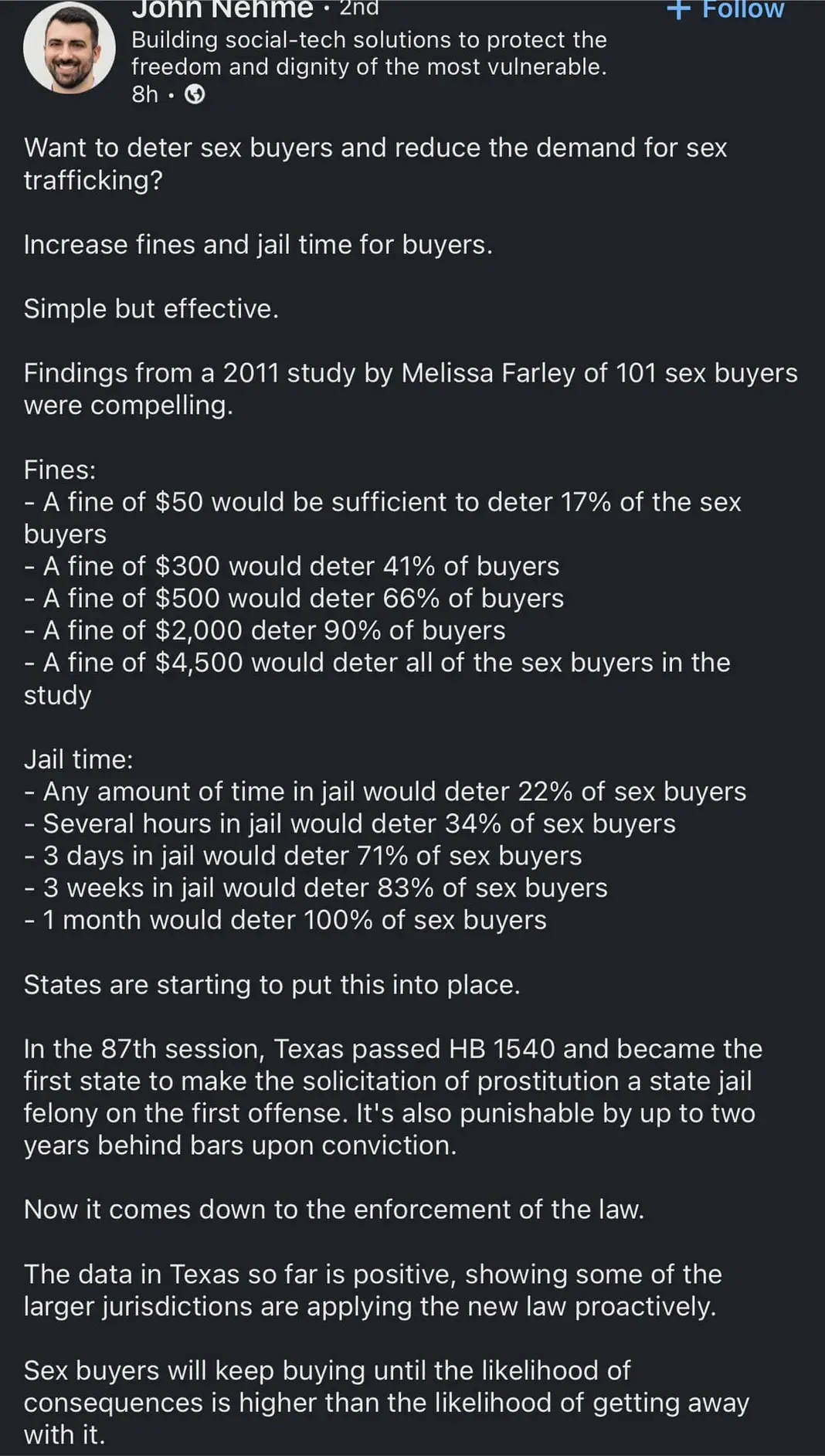 Sex buyer study 